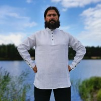 РУБАШКА МУЖСКАЯ ЛЬНЯНАЯ ВЫБОР ЦВЕТА