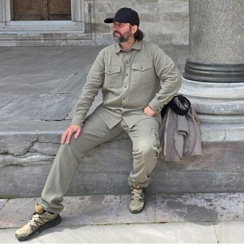 РУБАШКА КИТЕЛЬ ИЗ КРАПИВЫ МУЖСКАЯ